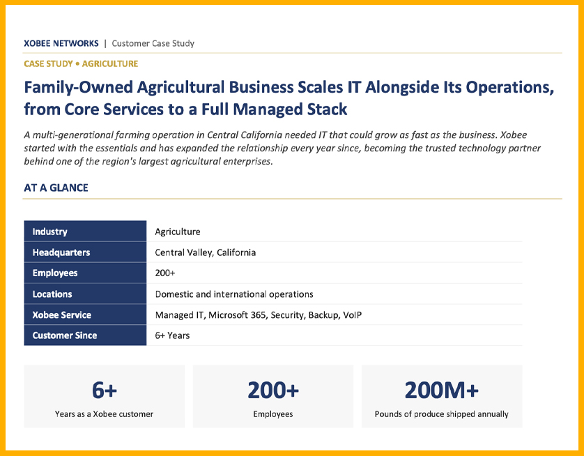 oil and gas it services case study preview